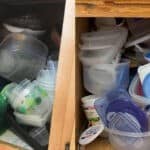 5 Trucchetti per organizzare i Tupperware nell’armadietto o nei cassetti