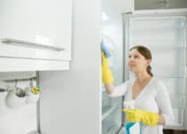 young woman wearing rubber gloves cleaning the fri 2021 08 26 15 32 22 utc 1