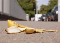 discarded banana skin lying on pavement with selec 2022 04 23 21 29 05 utc 1 1