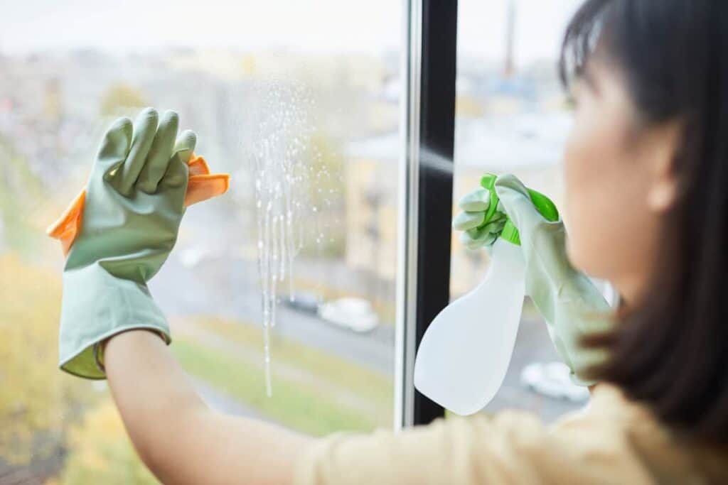 woman cleaning windows 2022 02 02 20 08 50 utc