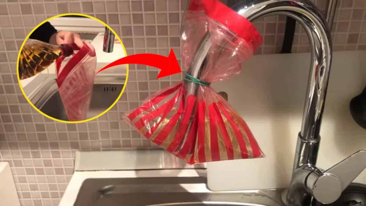 Il metodo infallibile per rimuovere il calcare dal rubinetto in cucina. Da provare!