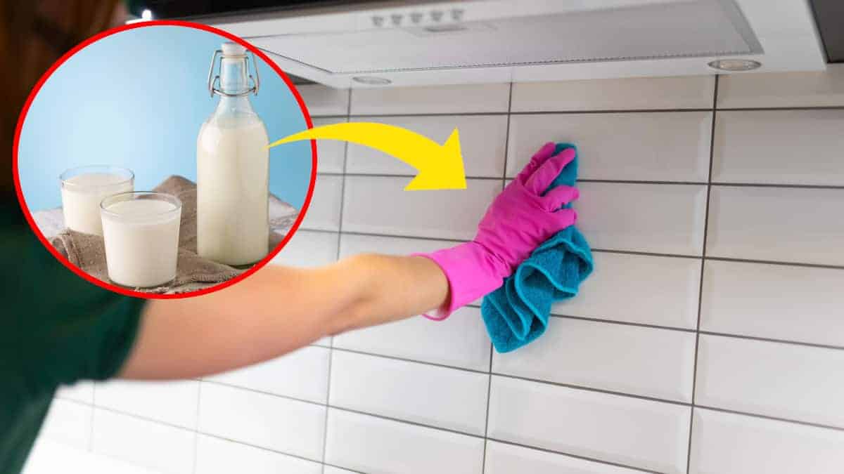 Il trucco del panno e del latte che sempre più si usa per pulire