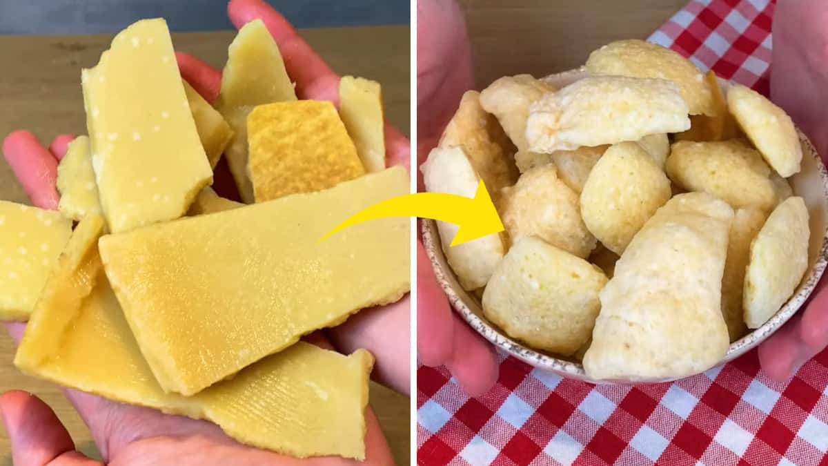 Riciclo delle croste di parmigiano: la ricetta innovativa delle chips!