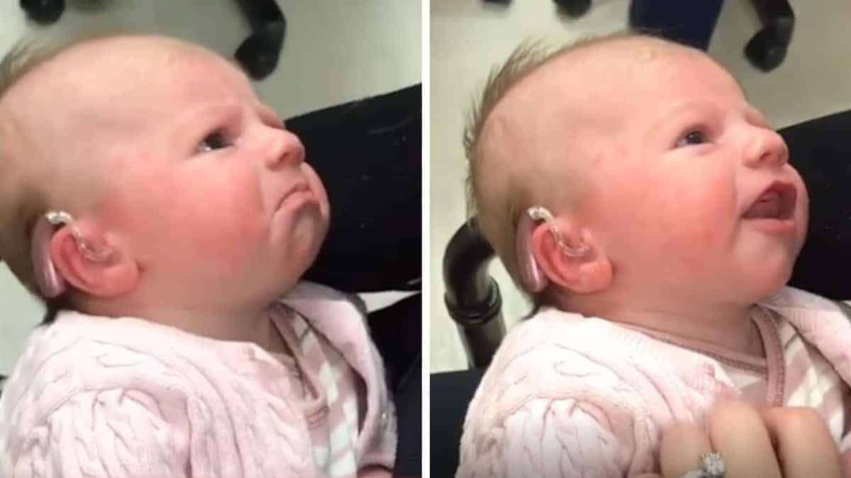 Una neonata ascolta la voce della madre per la prima volta: un momento profondamente commovente