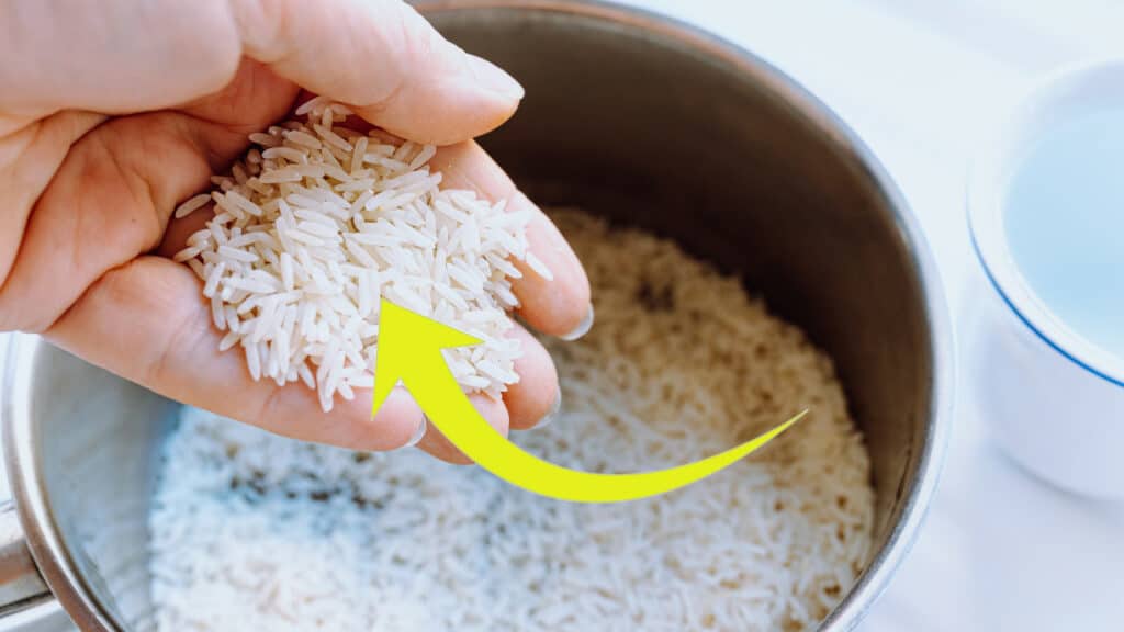 pulire con il riso