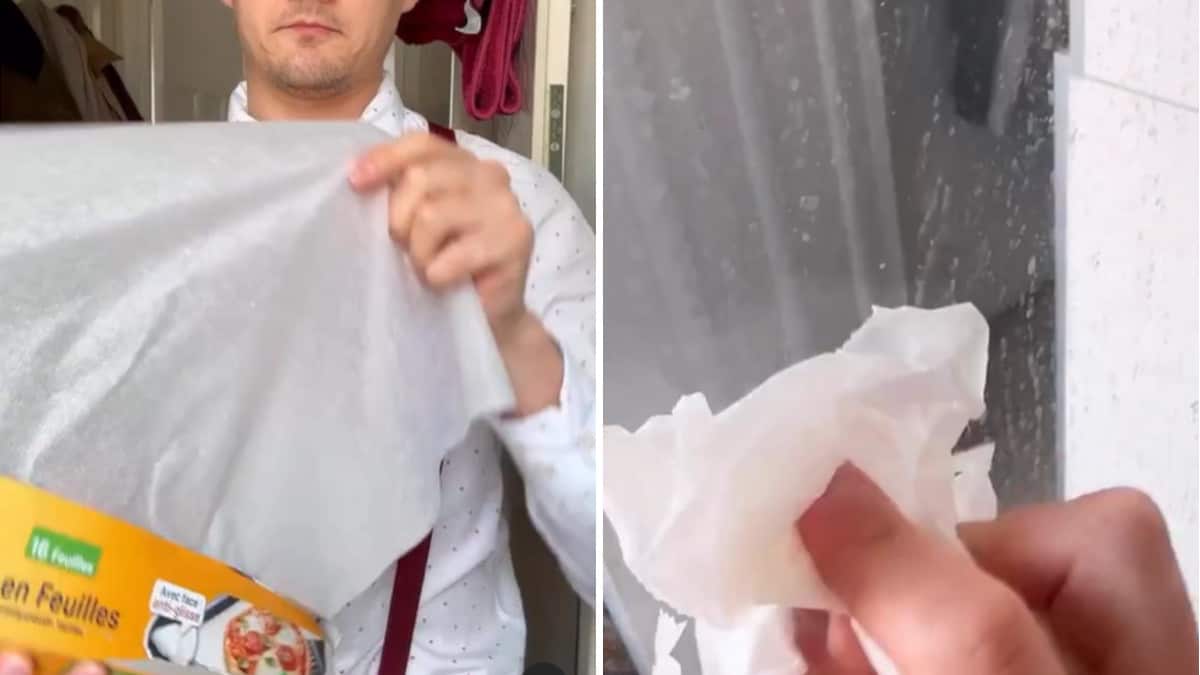 Il trucco virale della carta da forno per togliere il calcare dalla doccia