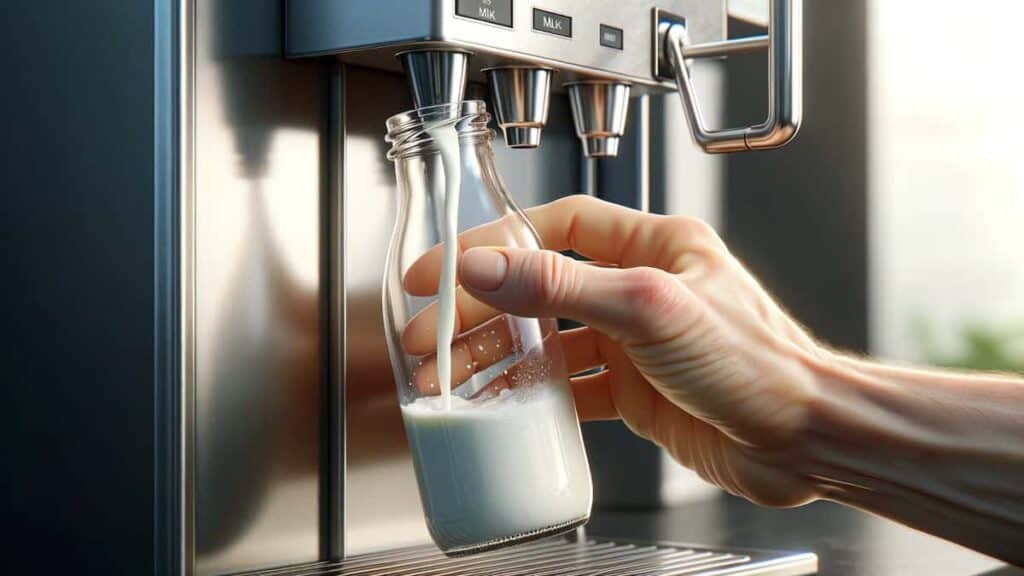 Il latte crudo nei distributori rappresenta un passo avanti per eliminare le bottiglie di plastica.