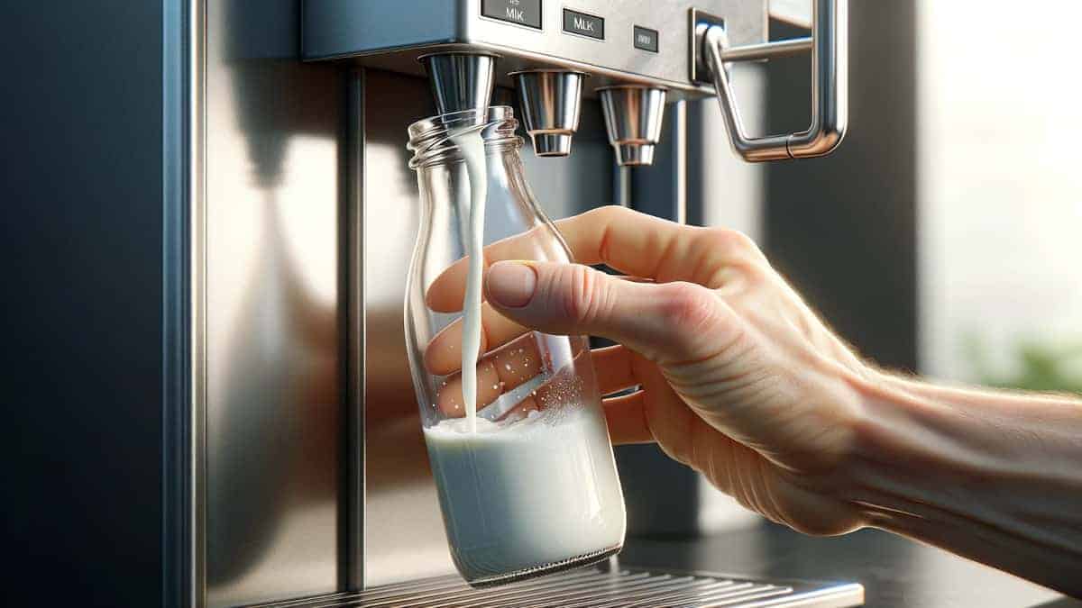Elimina le bottiglie di plastica optando per il latte crudo dai distributori
