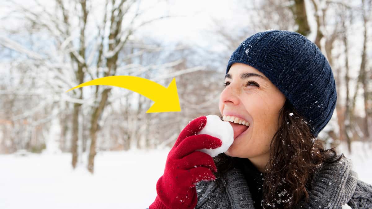 Mangiare la neve, passatempo innocuo o pratica da evitare?