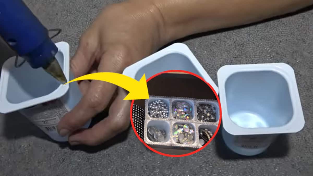 Piccoli trucchetti di riciclaggio: come riutilizzare in modo creativo i vasetti dello yogurt.