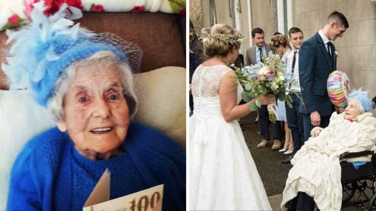 Si sposa il giorno dei compleanni di 100 anni della nonna: “Voleva essere la mia damigella d’onore”