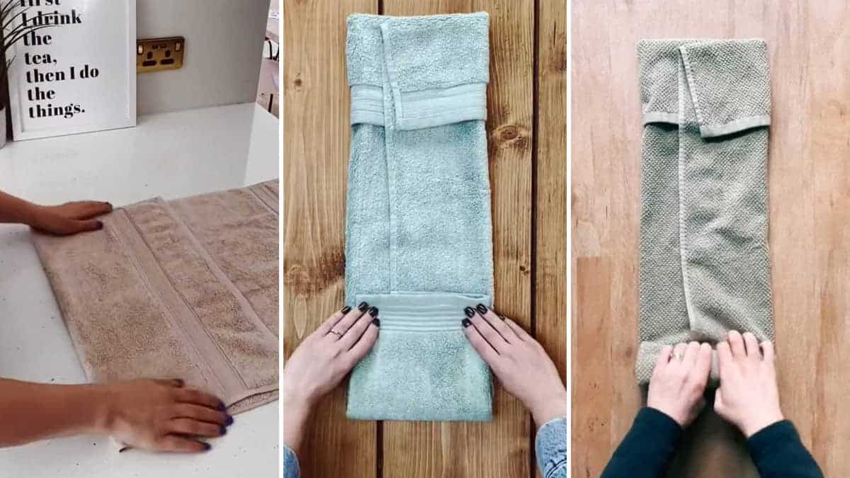 Tre metodi più popolari su Tik Tok per piegare gli asciugamani.
