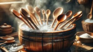 Set Di Utensili Da Cucina In Legno Antiaderente 12 Albania - Foto 6